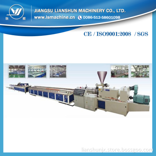 CE/ISO/SGS Indoor PVC Application Plastic Decorated Profile Produtcion Line